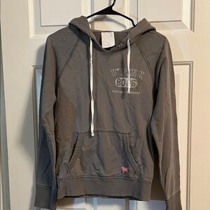 Victoria's Secret Gray Hoodie with Pink Logo